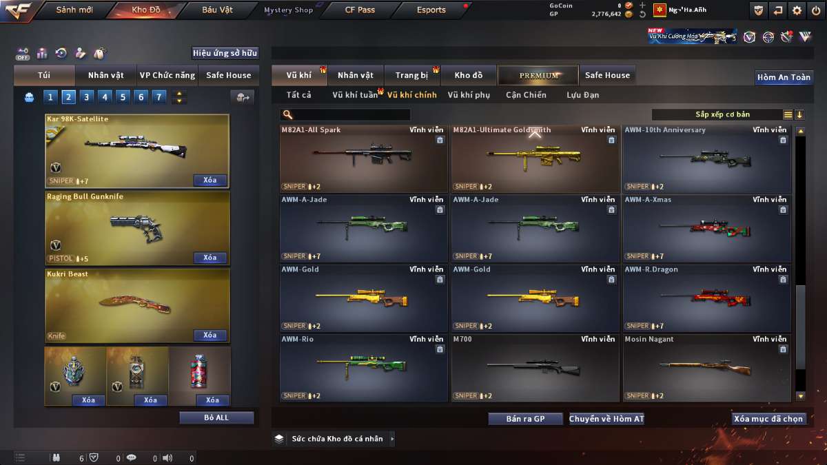 shop acc cf uy tin gia re